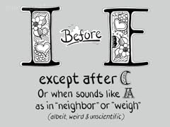 I before E