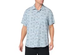 Unionbay Men (L) Rayon Button-up Woven Shirt Haze