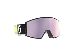 SCOTT React Ski Goggles - Black/Neon Yellow