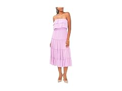 1.State Women Smocked Waist Tiered Maxi Dress