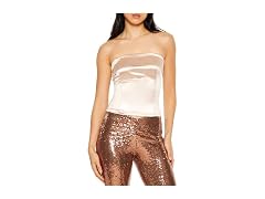 Forever 21 Women (S) Satin Foldover Top