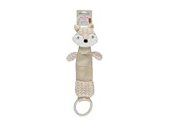 Cudlie Plush Dog Toy with 3D Animal Head- Fox