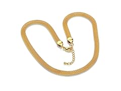 18k Gold Plated Mesh Necklace-Pick Color