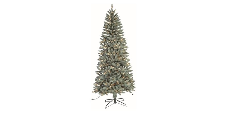 7.5' Blue Spruce Slim Pre-Lit Tree