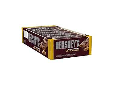 $14.99, Was $29.7396, 49% Off! Hersheys Milk Choc Whole Almonds 36ct dealfomo