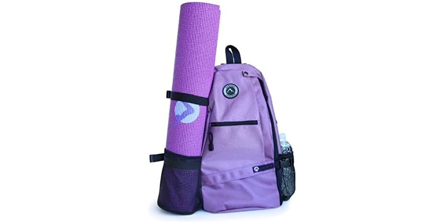 Produktbild von Aurorae Yoga Mat/Gym Cross-Body Travel Sling Back Pack. Mat Sold Separately., Gray, Yoga Sling Backpack