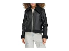 Levis Womens Faux Shearling Aviator