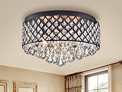 Jepsen Metal/Crystal Flush Mount Fixture