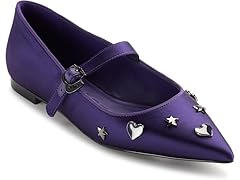 Karl Lagerfeld Women's Flat Deep Plum (5)