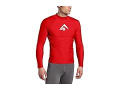 Kanu Surf Men (XL) Long Sleeve Platinum Rashguard