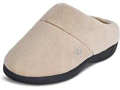 isotoner Memory Foam Slipper, 7.5-8