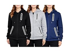 Womens Fleece-Lined Tech Zip Hoodie