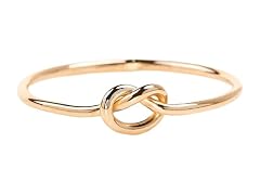 NAOKETEN 10K Yellow Gold 1mm Italian Ring (Size 7)