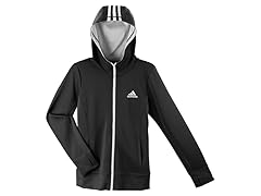 Adidas Girls Hooded Jacket Black (L-XL)