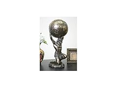 Atlas Holding World Greek Statue and Tri
