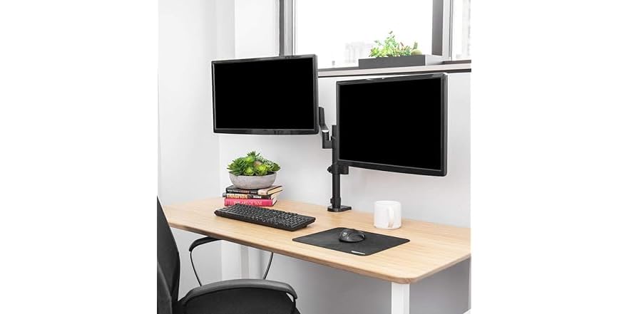 TechOrbits Double Monitor Mount Stand