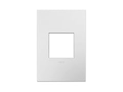 Legrand adorne Gloss White-on-White 1-Gang Wall Plate