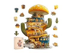 Ixfyloop Wooden Puzzles for Adults, Cactus World