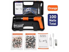Mini Steel Nail Gun Kit w/ Case & Nails