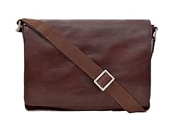 Fred Laptop Compatible Messenger Bag Brown