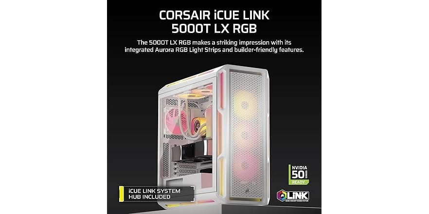CORSAIR iCUE Link 5000T Mid-Tower ATX Case