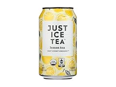 1CT Just Ice Tea Organic Lemon Tea Can, 12 oz