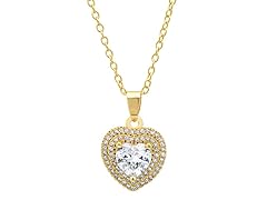 18k Gold Plated Heart Pendant