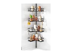 HAMITOR 4-Tier Shower Caddy Tension Pole