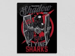"Flying Sharks" Metal Poster