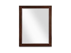 Maxine Brown Wood Veneer & Iron Mirror