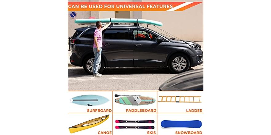 Zone 2 Rack Zone Tech Soft Roof Rack Pads Heavy Duty