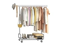 SONGMICS Clothes Rack Silver