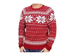 Blueberry Pet AdultSnowflake Ugly Christmas Sweater