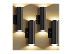 GoBright 4-Pack Modern Outdoor Wall Light
