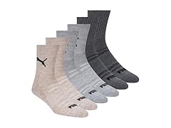 PUMA Men's 12-Pairs High Quarter Crew Socks