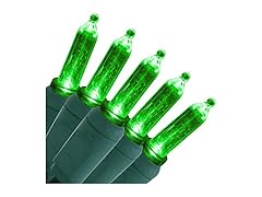 Sunnydaze Decor Smooth LED String Lights Green