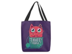 "Just Knitting" Large Tote Bag