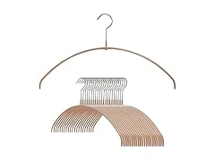 Non-Slip Space-Saving Clothes Hanger Set of 20, Latte