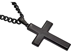 Blackjack Black Cross Necklace