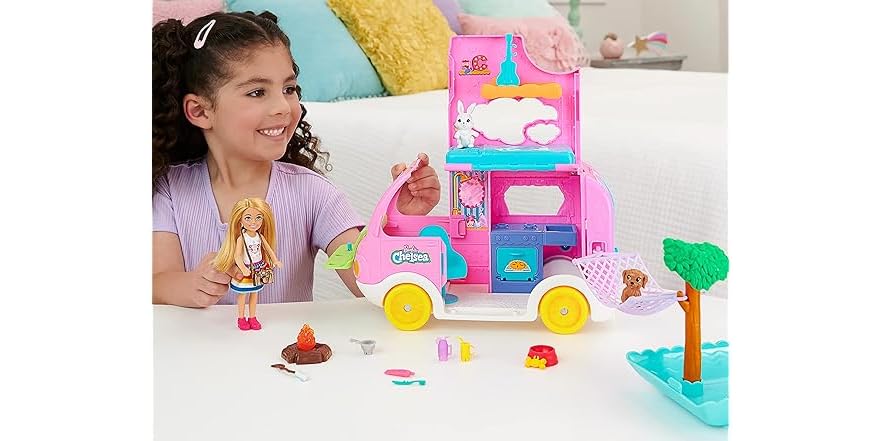 Barbie Camper, Chelsea 2-in-1 Playset
