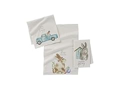 Mud Pie Bunny Easter Watercolor Towel