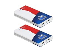 16,800 mAh Dual USB Power Bank - 2 Pack