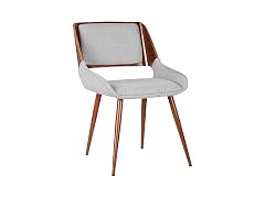 Armen Panda Dining Chair, Gray/Walnut