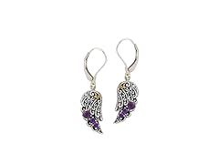 Greg Anthony Bali Genuine Purple Amethyst Earrings