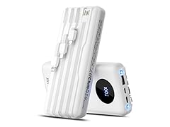 (NEW) 30,000mAh 22.5W Fast Charging Powerbank wBuilt-in Cables