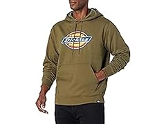 Dickies Mens Fleece Hoodie (Large) Green