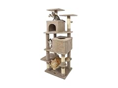 DORTALA 57" Tall Cat Tree, Multi-Level Cat Tower