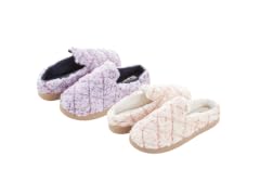 Floopi Womens Sherpa Fur Quilted Slippers
