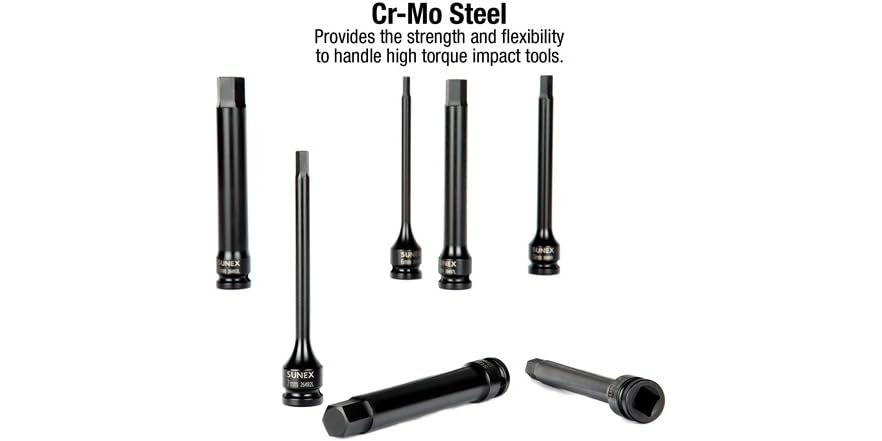 10-Piece 6" Metric Impact Hex Driver Set