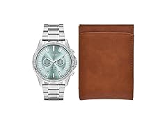 Folio Men's Three-Hand Silver-Tone Watch